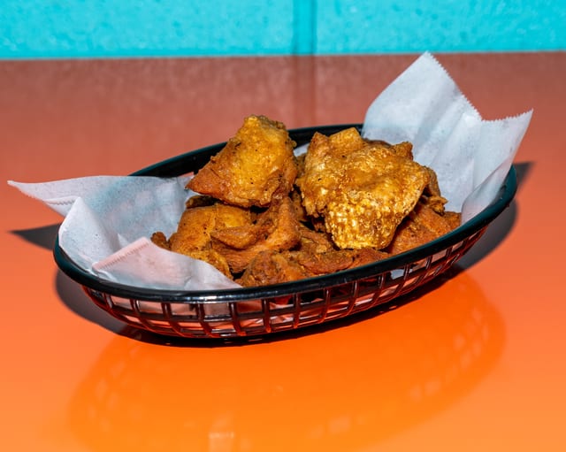 Chicharron de Pollo (Fried Chicken Cracklings).